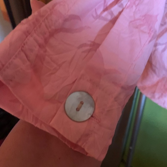 NWT Denim & Co Women’s Pink Button Down Blouse Size Small - Picture 3 of 10